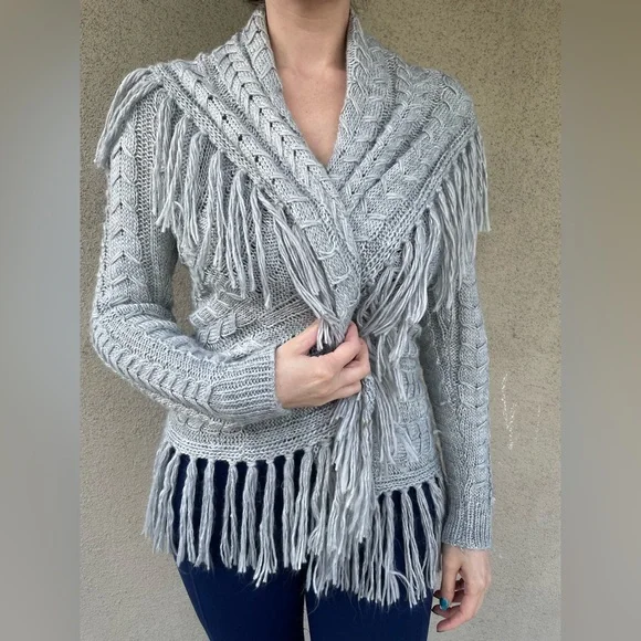 BB Dakota - KARLI CARDIGAN IN GREY - Picture 5 of 6